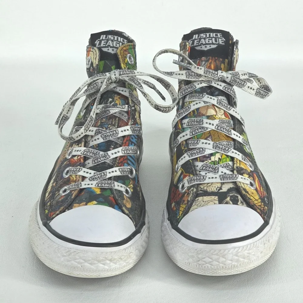 Converse Chuck Taylor All Star Hi Top Sneakers Mens 6.5 DC Comics Justice League - Picture 2 of 11